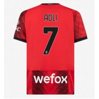 Camiseta AC Milan Yacine Adli #7 Primera Equipación Replica 2023-24 mangas cortas